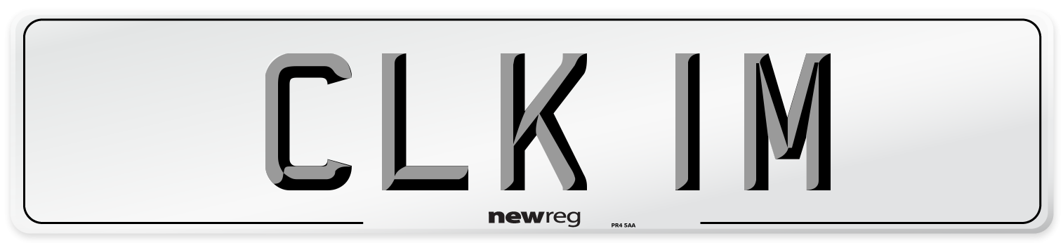 CLK 1M Number Plate from New Reg